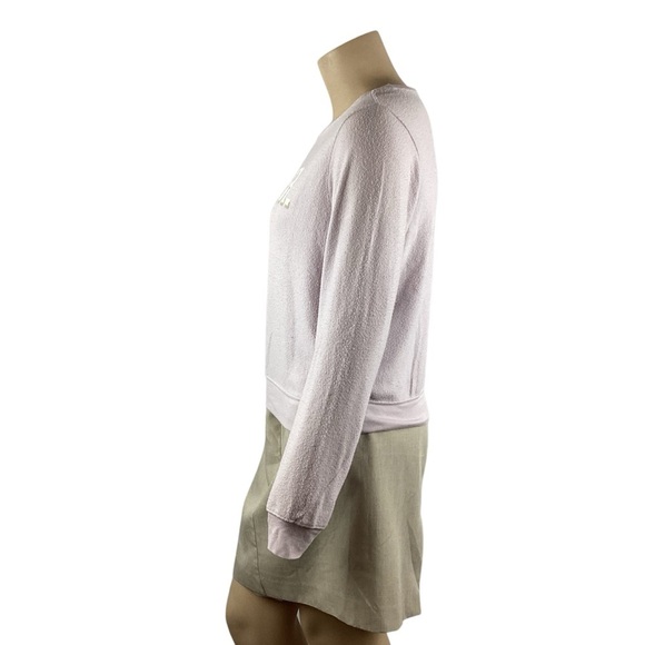 Wildfox Lilac Baggy Beach Jumper L Burger Beer Nap Graphic Sweatshirt - Picture 4 of 7